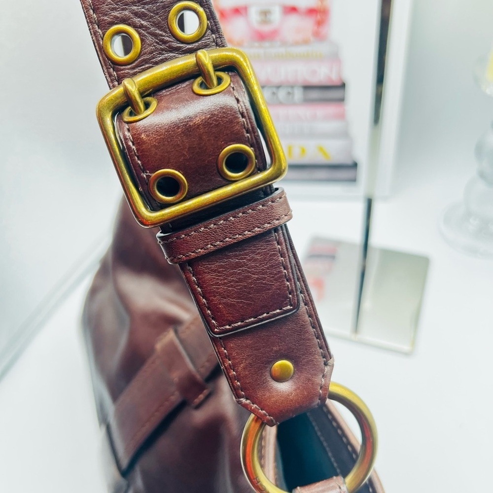 Coach Vintage #7458 Whiskey Leather Bag - Picture 13 of 16